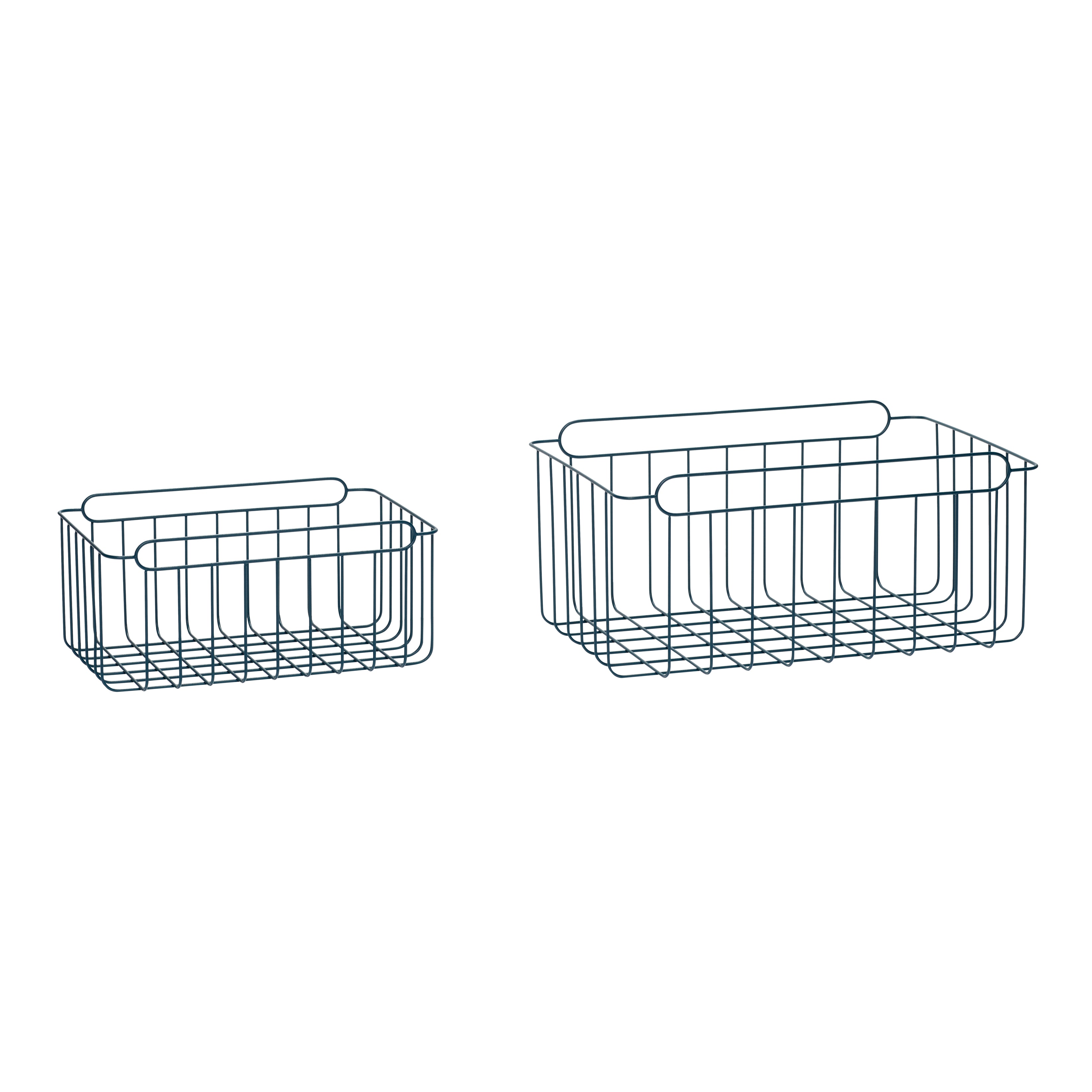 WiredUp -Kurve Blue (Set von 2) - 44x30xh22, 61x41xh28cm