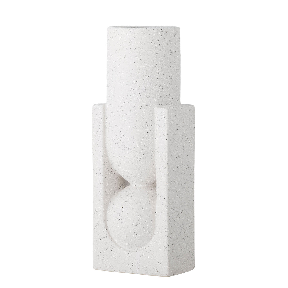 Bloomingville Salome Vase, weiß, Steinzeug