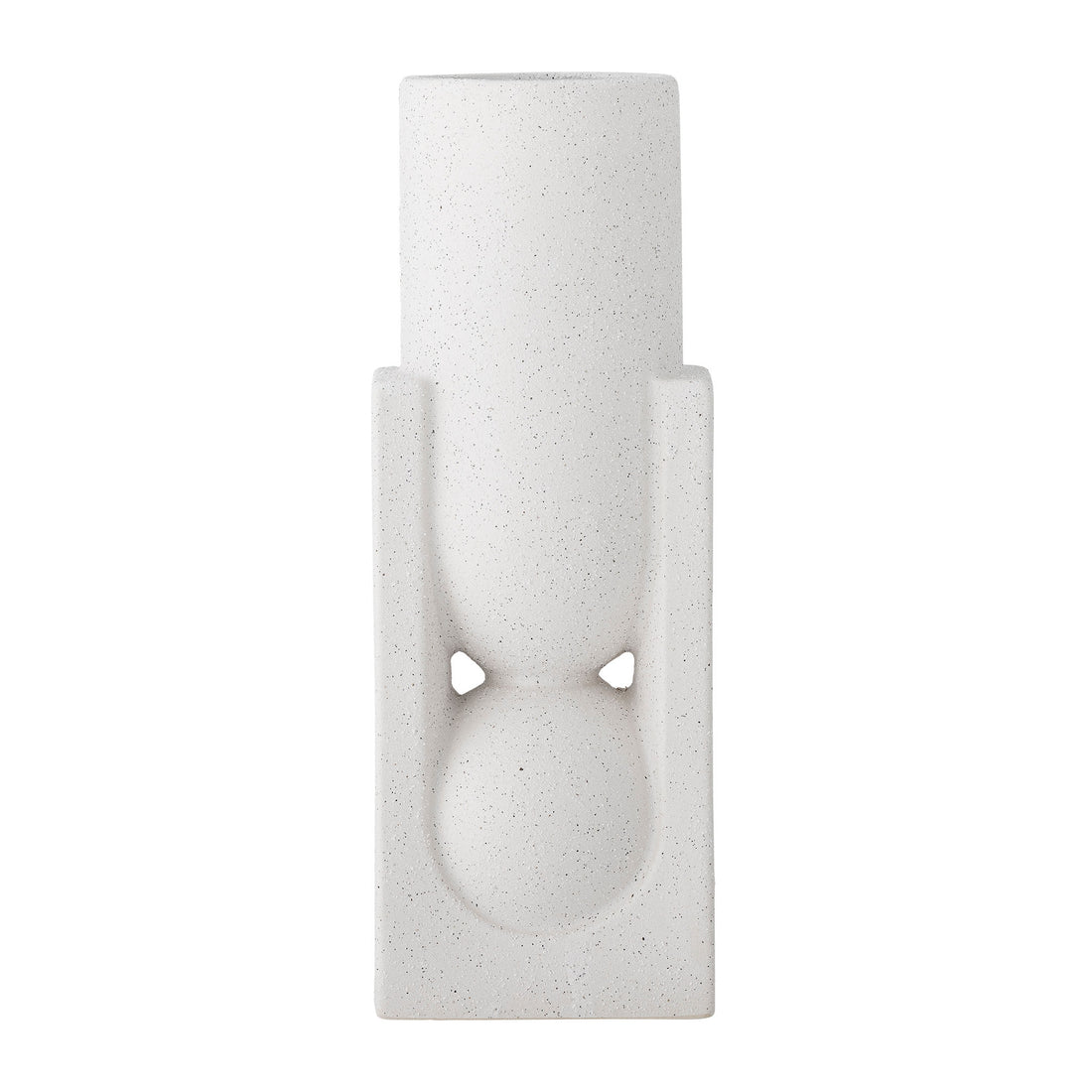 Bloomingville Salome Vase, weiß, Steinzeug
