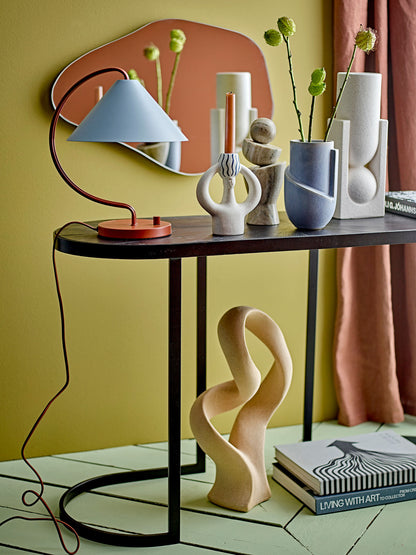 Bloomingville Salome Vase, weiß, Steinzeug