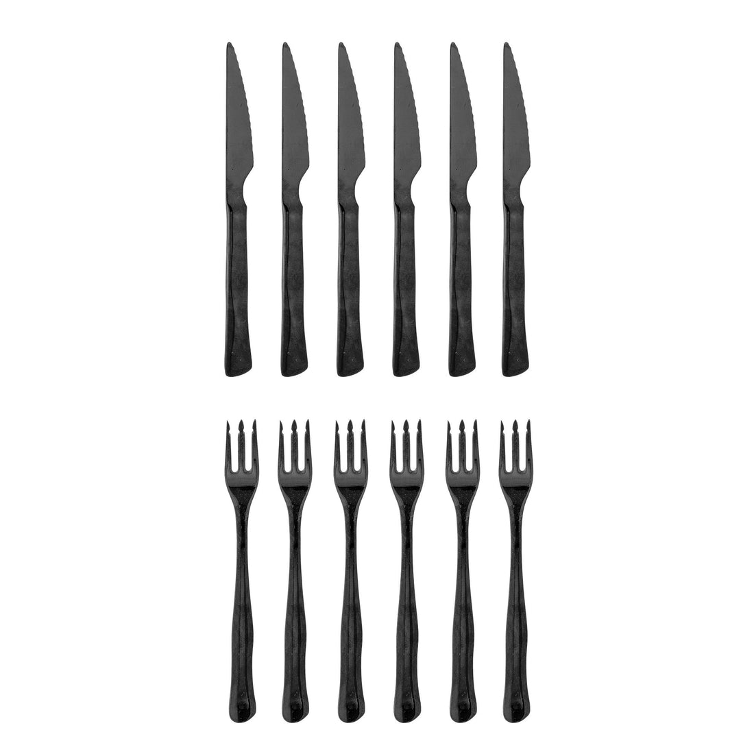 Bloomingville Ollin Grill Besteck, Multipak, Schwarz, Edelstahl