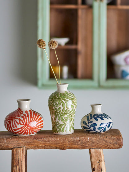 Kreative Kollektion Fauni Vase, Grün, Steinzeug