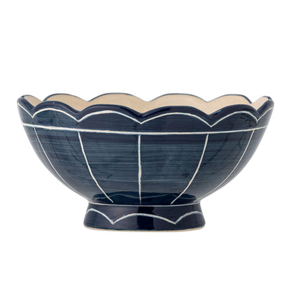 Bloomingville Caliam Bowl, Blau, Steinzeug
