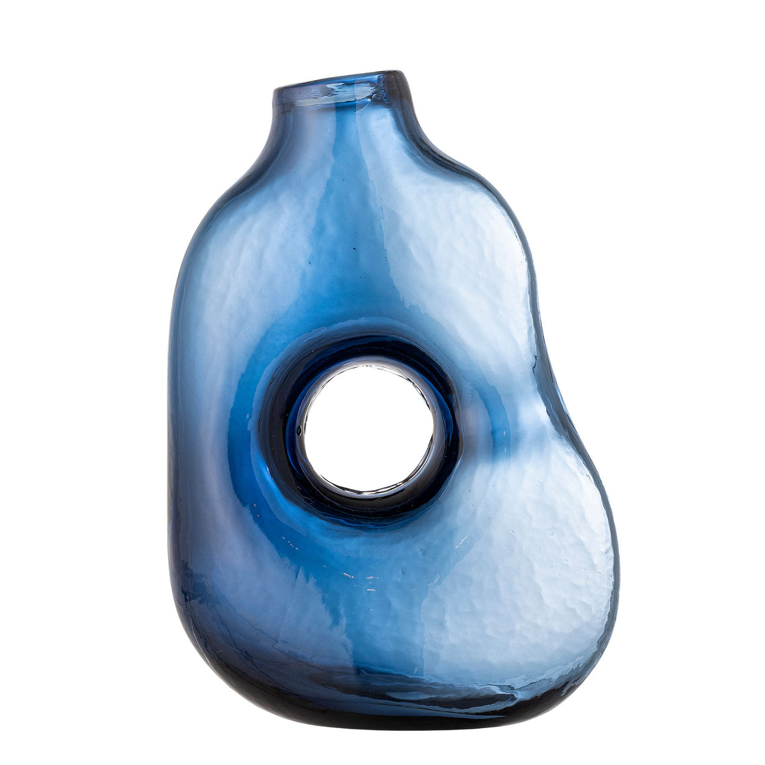 Bloomingville Harri Vase, Blau, Glas