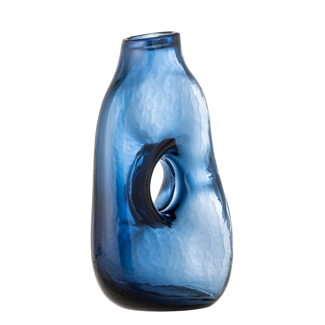 Bloomingville Harri Vase, Blau, Glas
