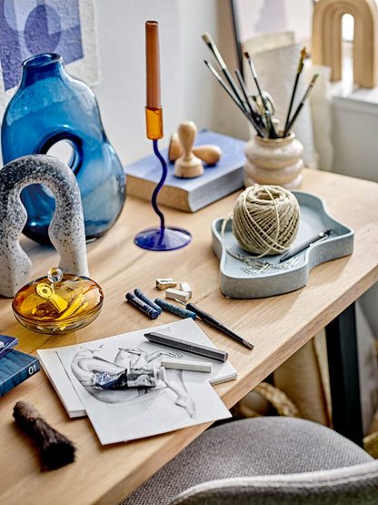 Bloomingville Harri Vase, Blau, Glas