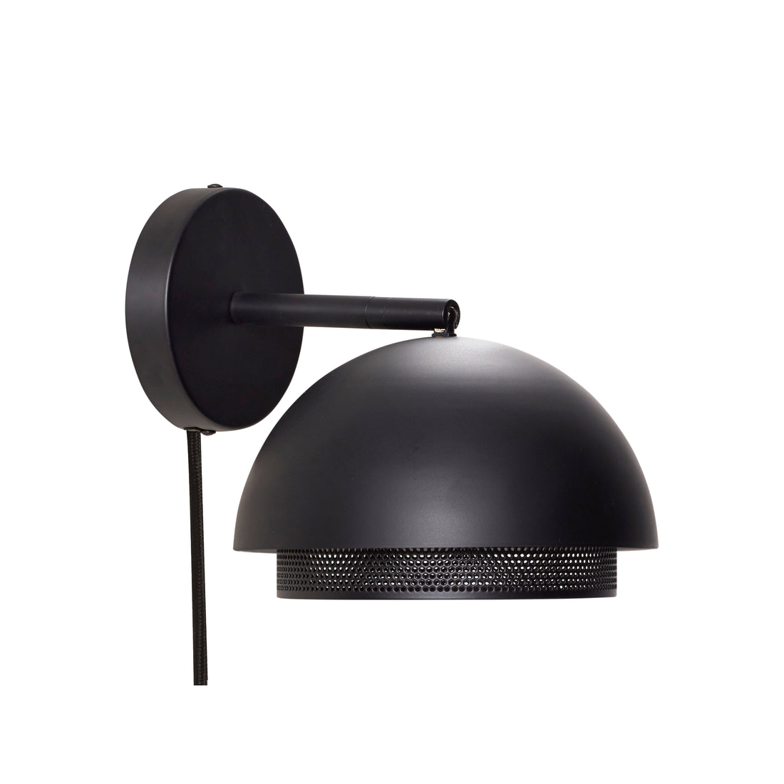 Kantenwandlampe schwarz - Ø18x27cm