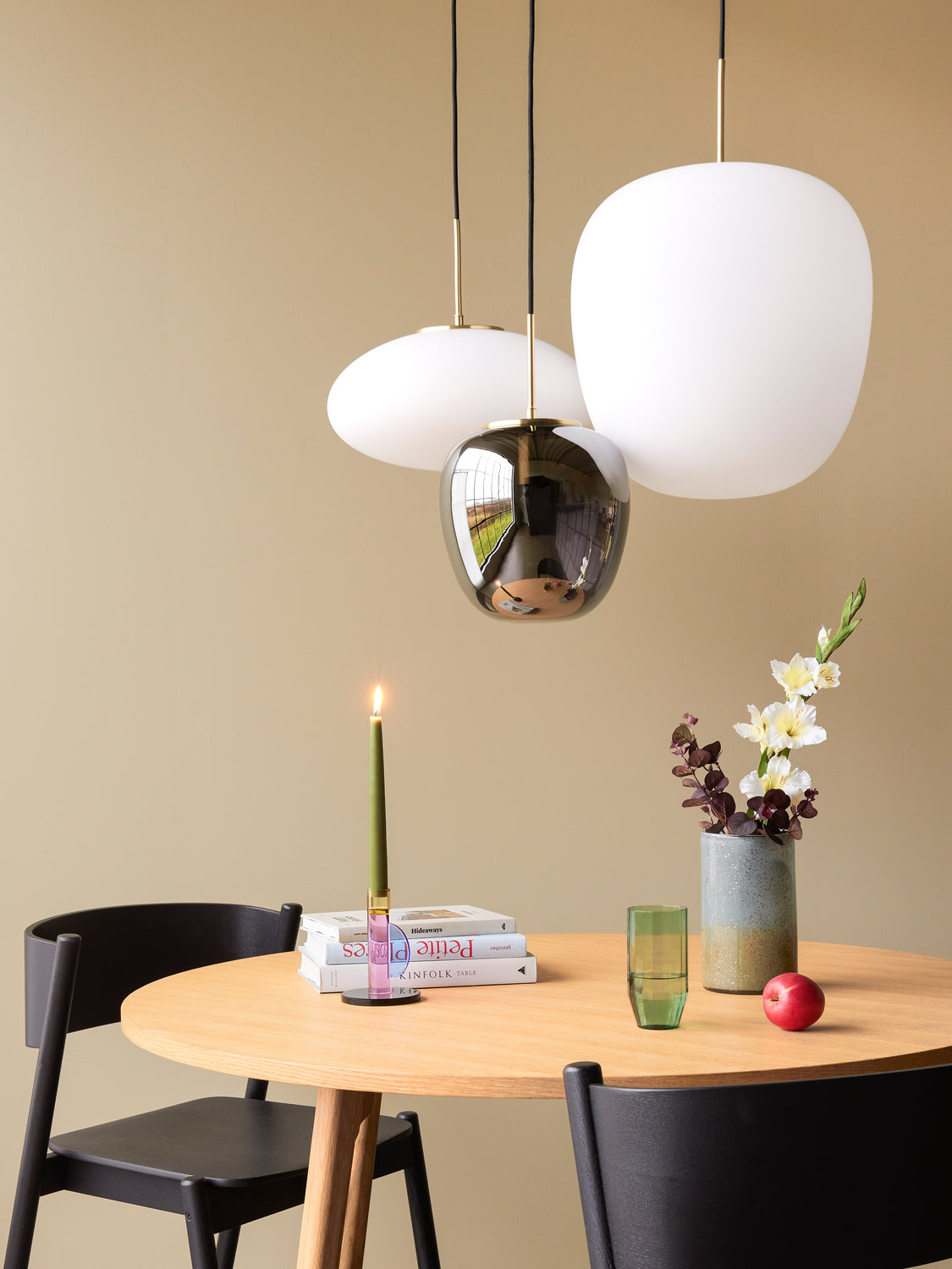 Hubsch - Reflect Pendelleuchte Ø25 Grau