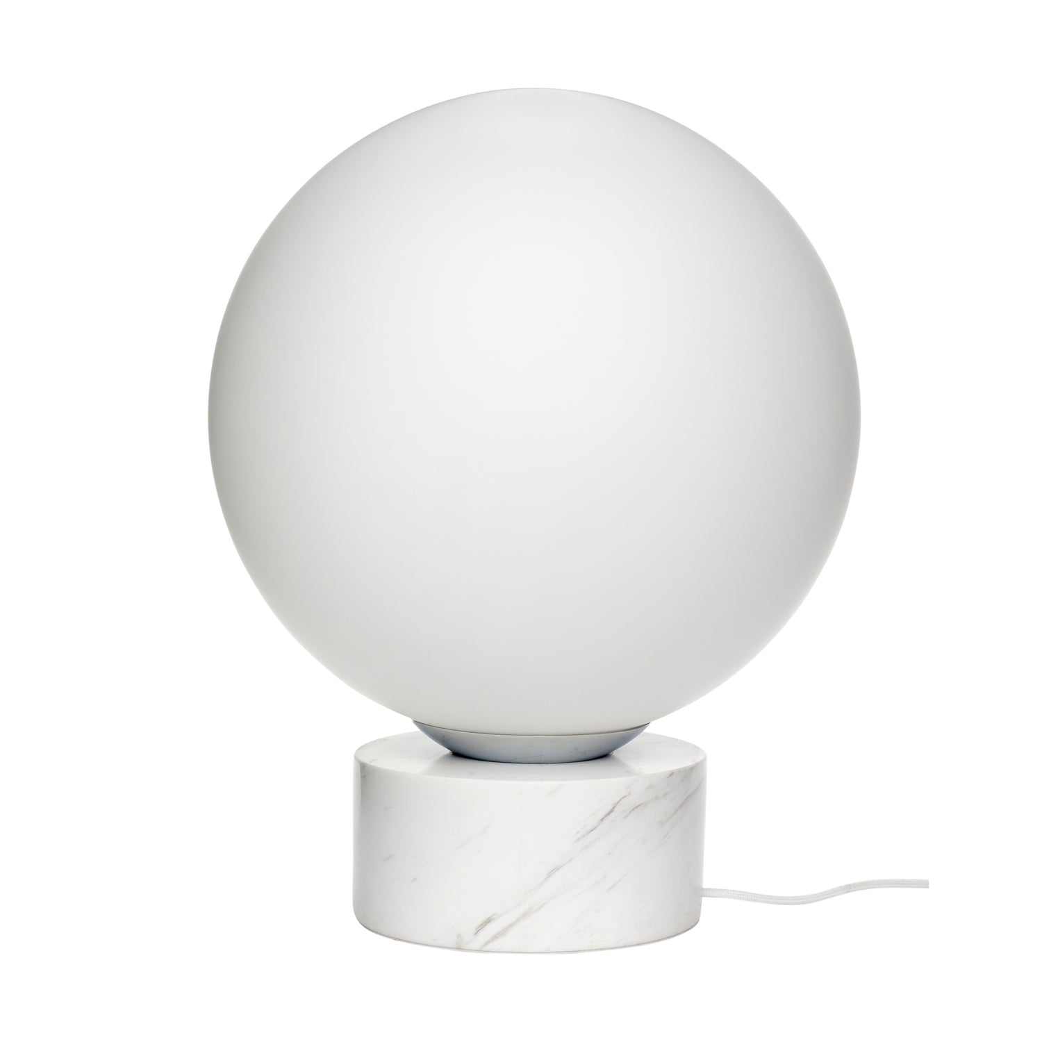 Kugelstehlampe weiß - Ø40xh50cm, E27/40W