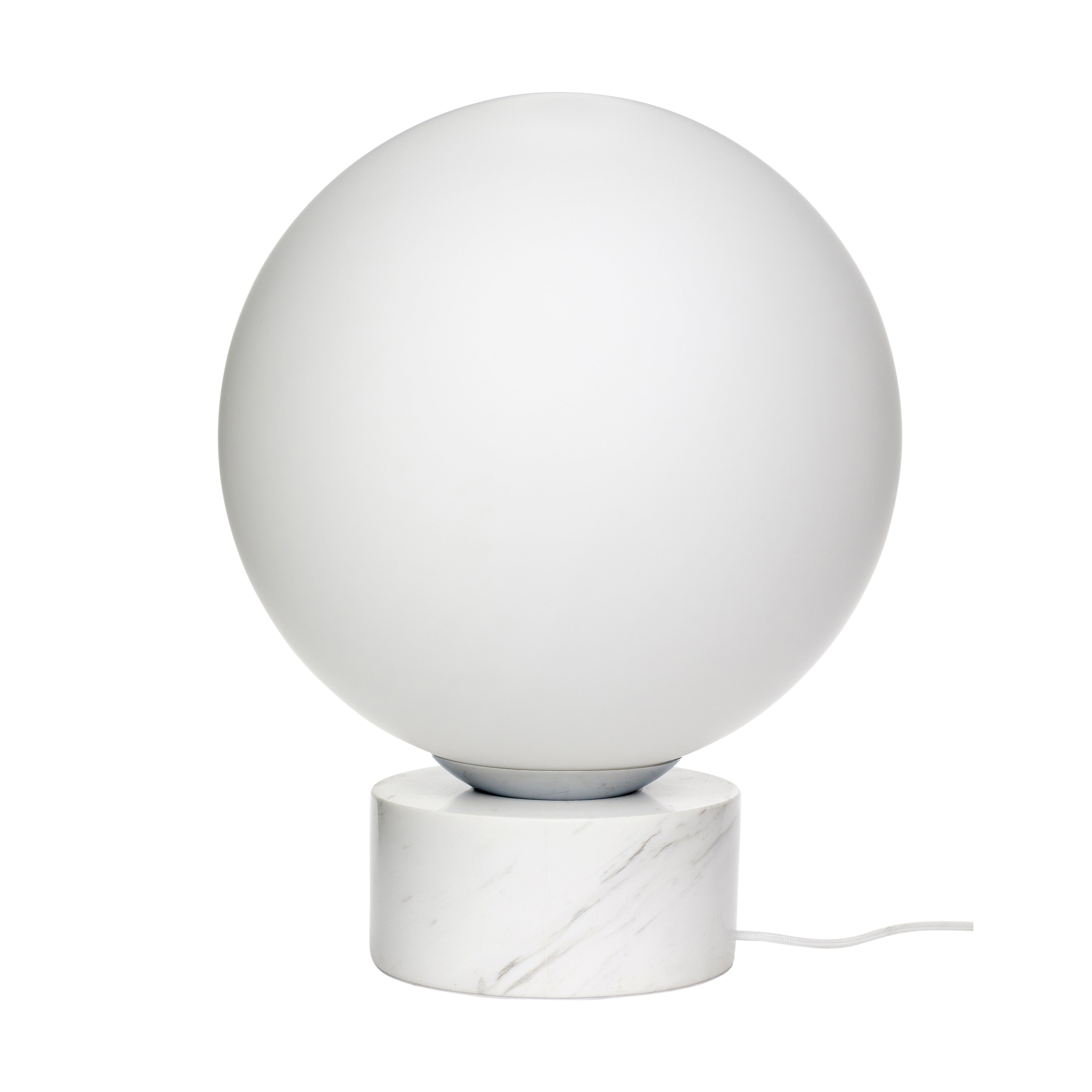 Kugelstehlampe weiß - Ø40xh50cm, E27/40W