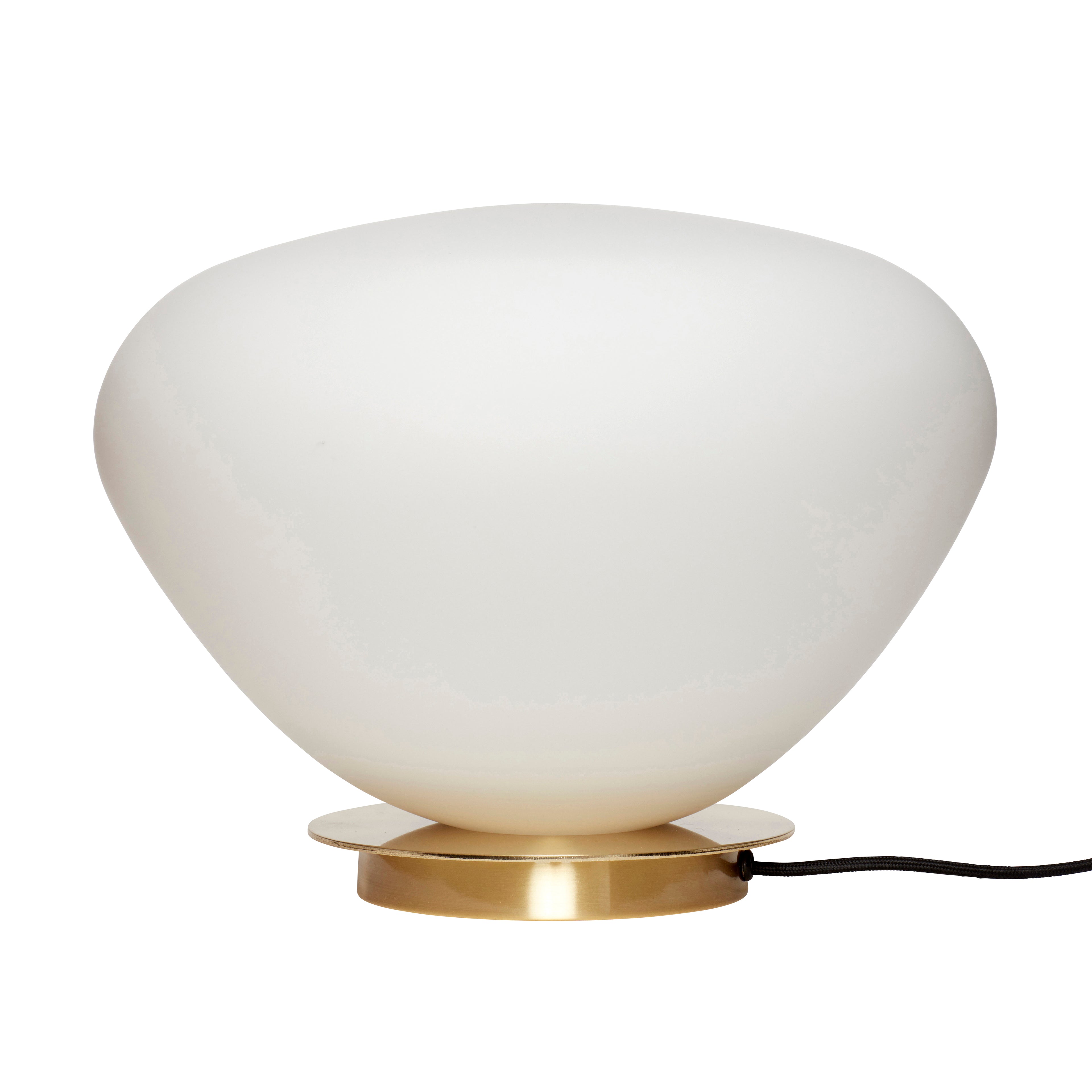 Bohnentischlampe weiß - Ø39xh28cm, E27