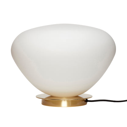 Bohnentischlampe weiß - Ø39xh28cm, E27