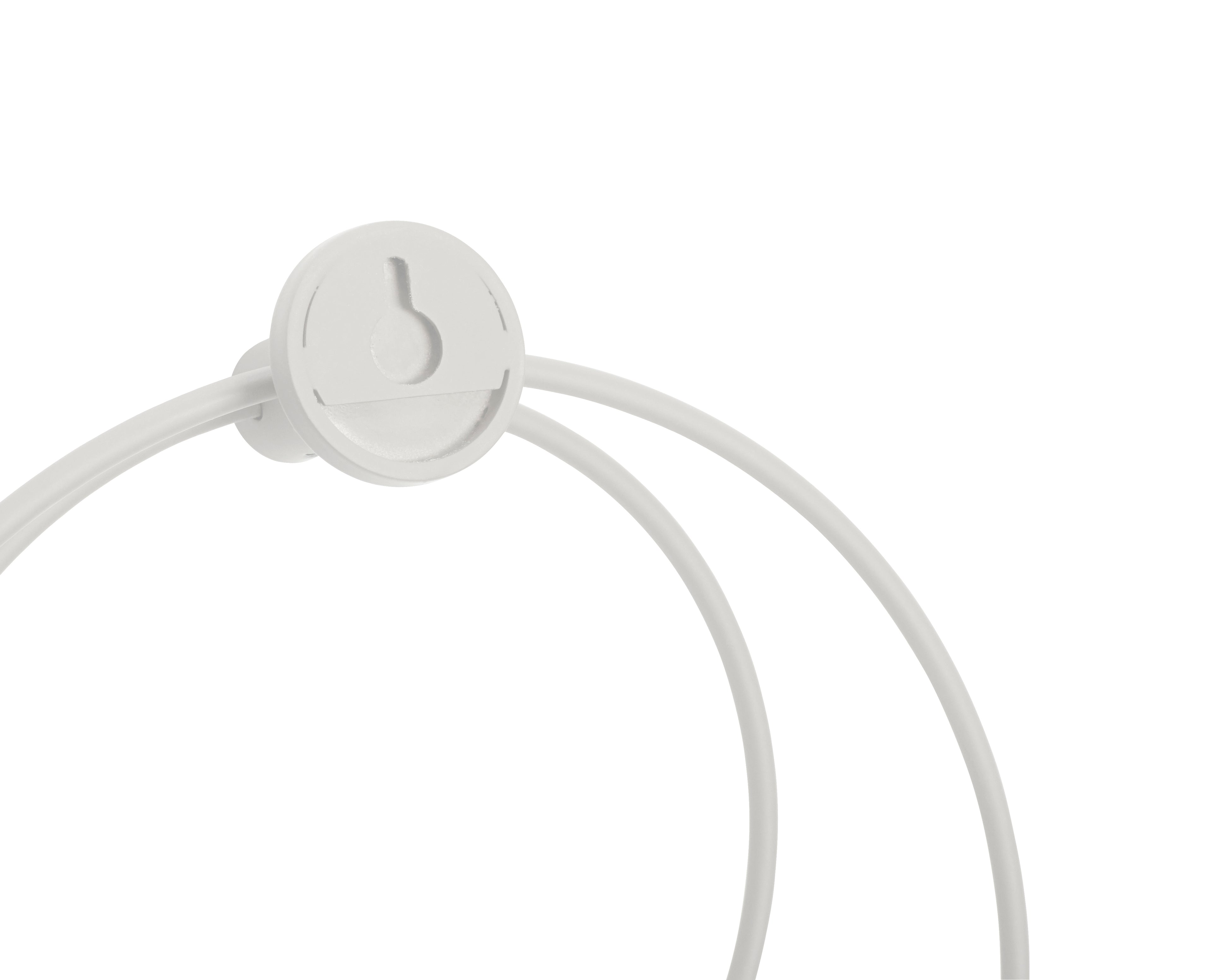 Loop Handtuchhalter Hellgrau - 26x23cm