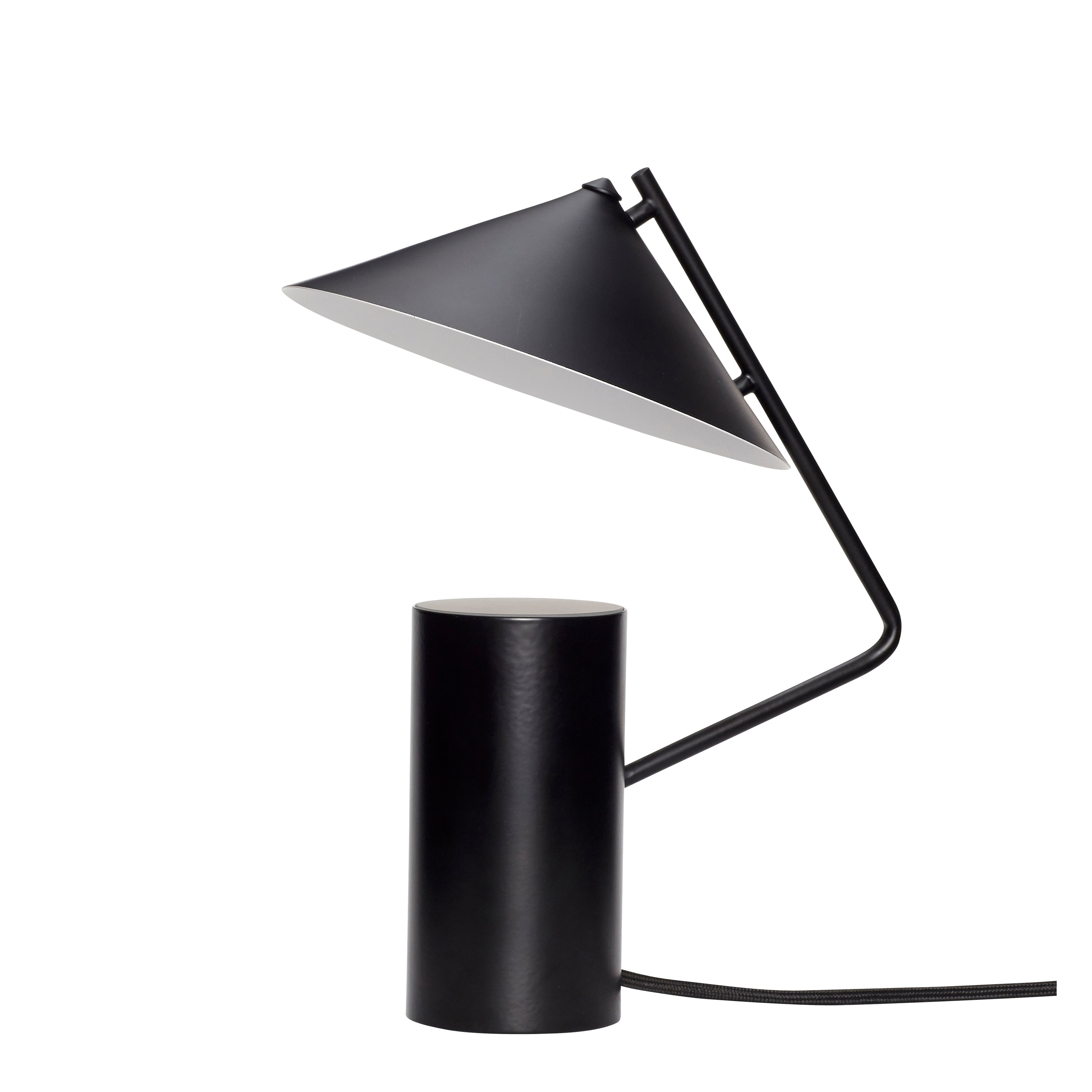 Späte Tischlampe Schwarz - Ø24xH32CM GU10