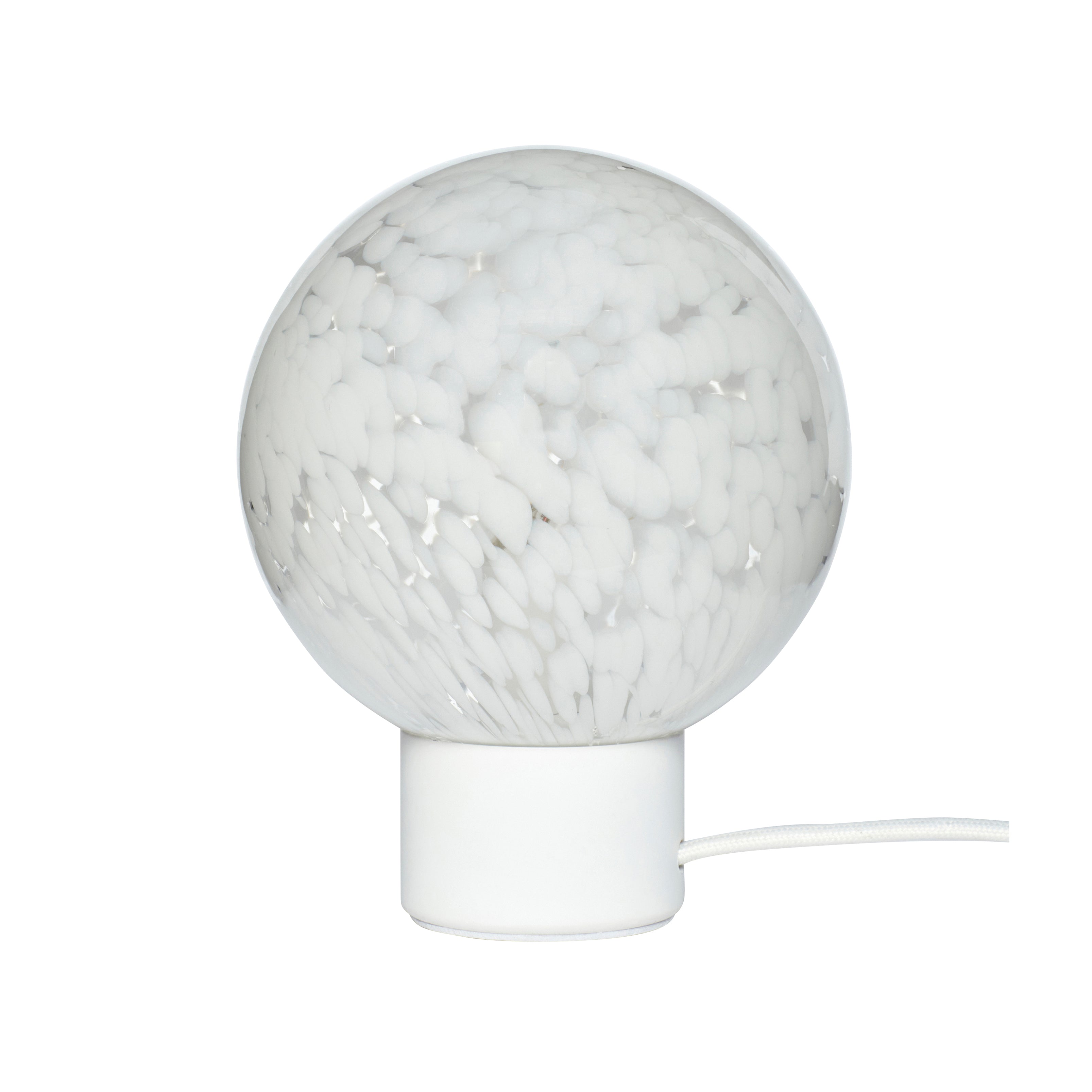 Wolkentischlampe weiß - Ø15xh21cm