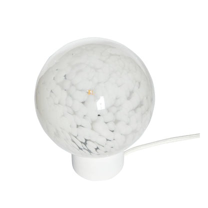 Wolkentischlampe weiß - Ø15xh21cm