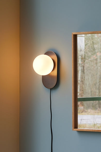 Mondwandlampe gebräunte Messing - 24x12xh16cm, G9