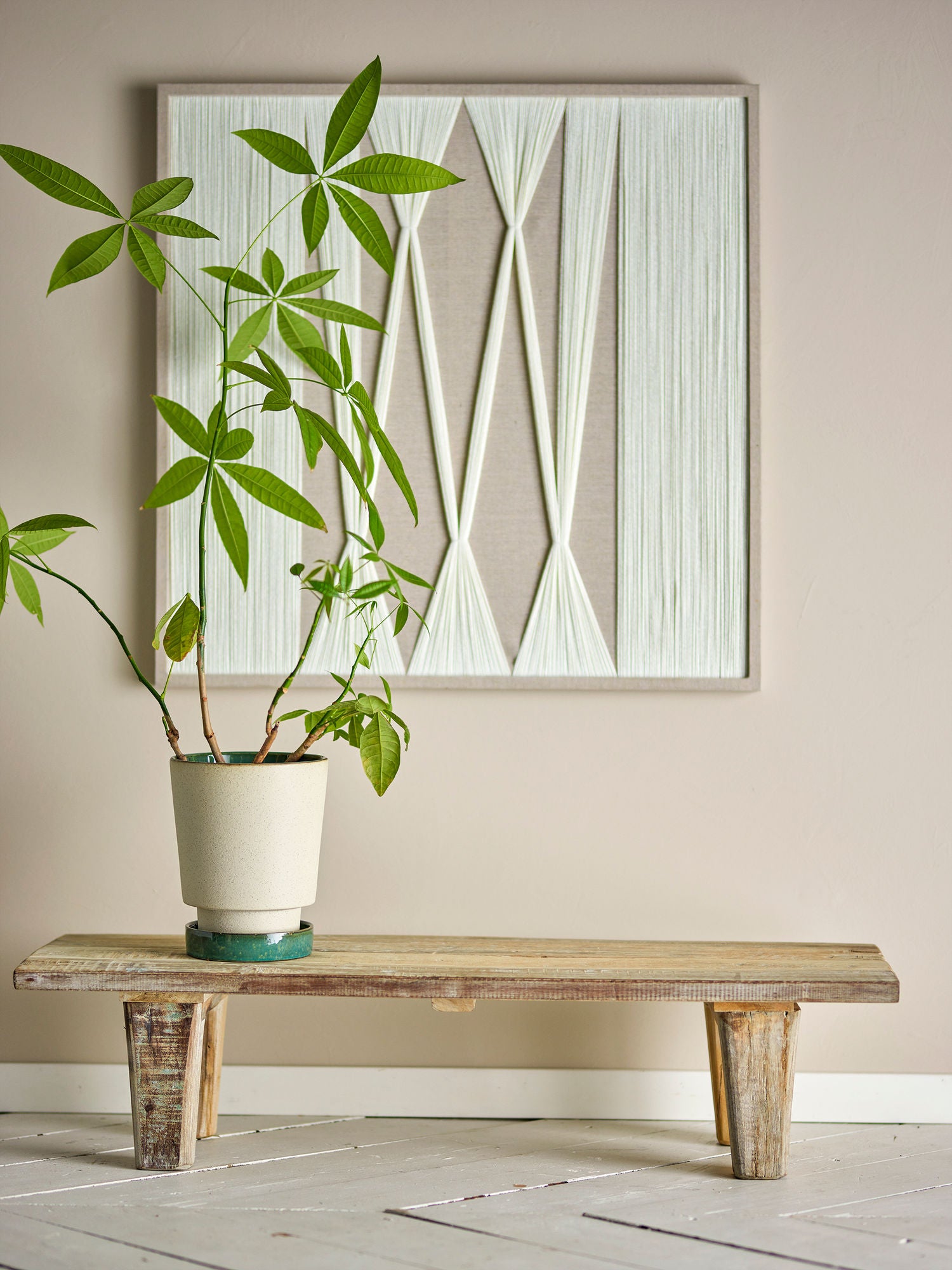 Bloomingville Riber Bank, Natur, recyceltes Holz