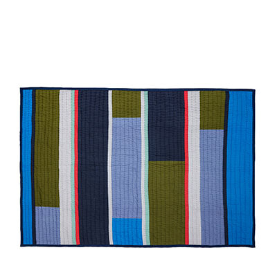 Hübsch Pavilion Plaid Block Blue/Multicoloror