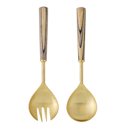 Bloomingville Fumio Salat Set, Gold, Edelstahl