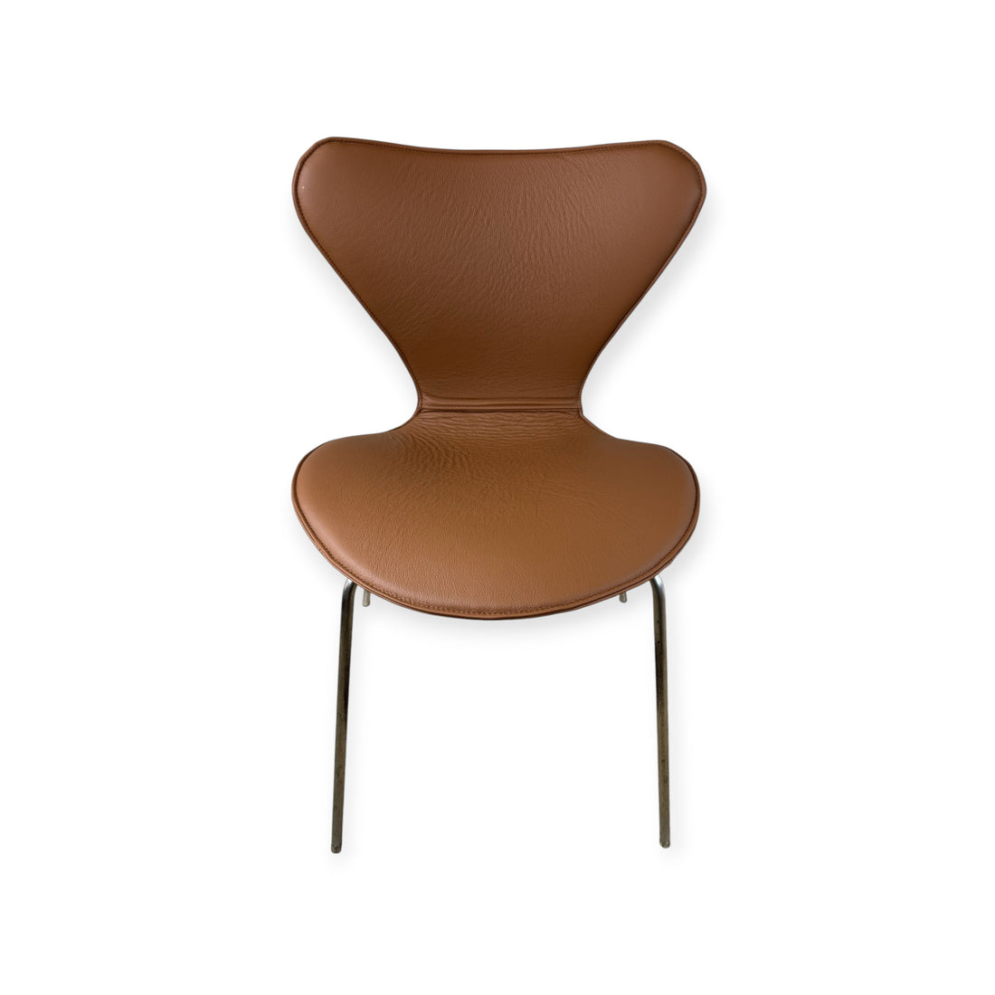 Vollständige Abdeckung für Arne Jacobsen 3107 Stuhl in schwarzem Leder