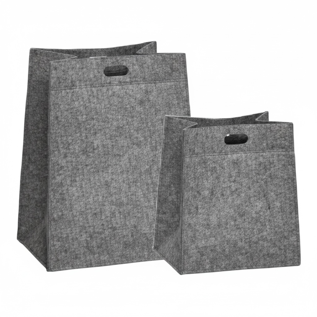 Filzkorb von Hubsch im 2er-Set