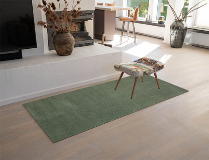 TÆPPE/MÅTTE 90 x 200 CM - UNI COLOR/DUSTY GREEN - Tica Copenhagen - DesignGaragen.dk