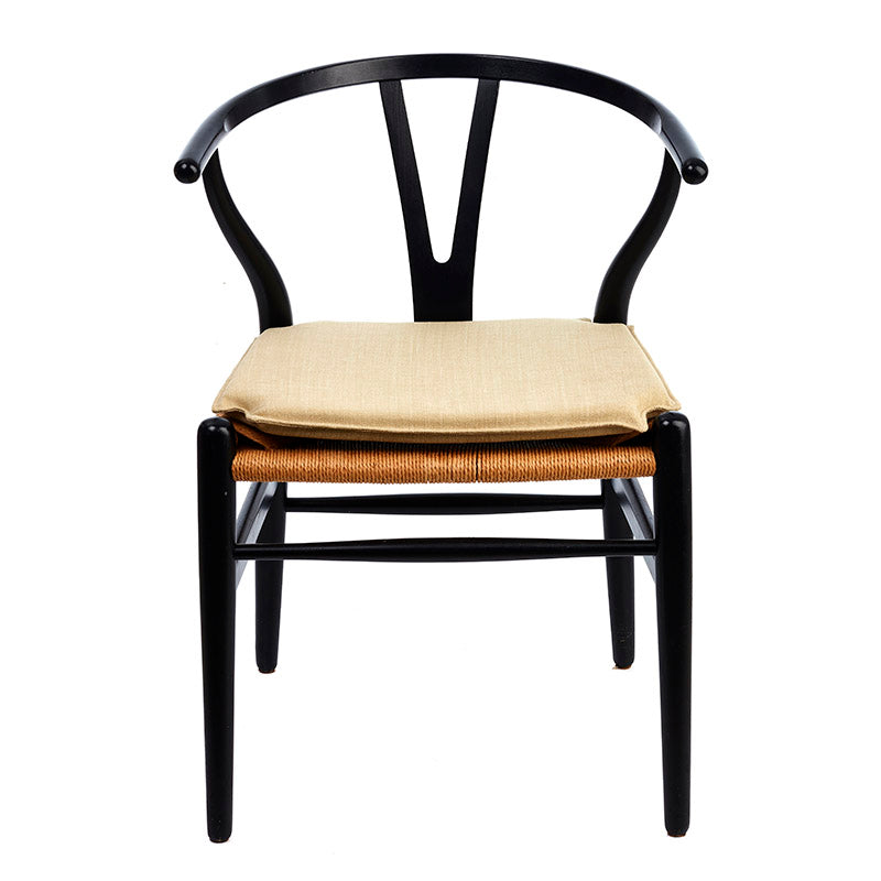 Kissen zu Hans J. Wegner y-Vorsitzender Ch24 in Beige Stoffpolsterung