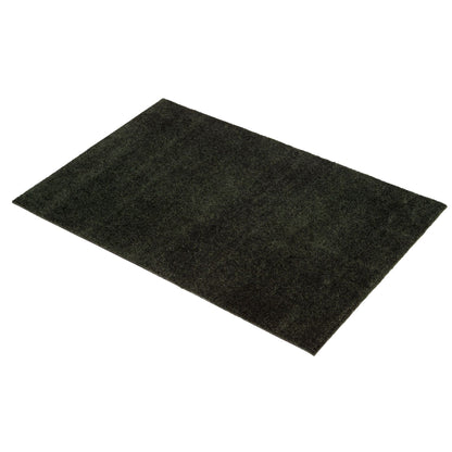 Bodenmatte 90 x 130 cm - Uni Farbe/Dunkelgrün