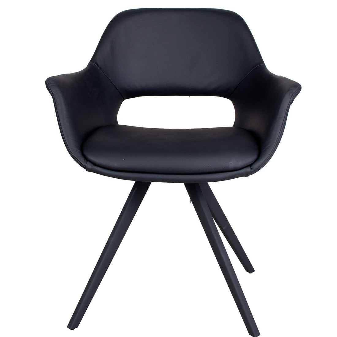 Esstischstuhl Fenja Black PU