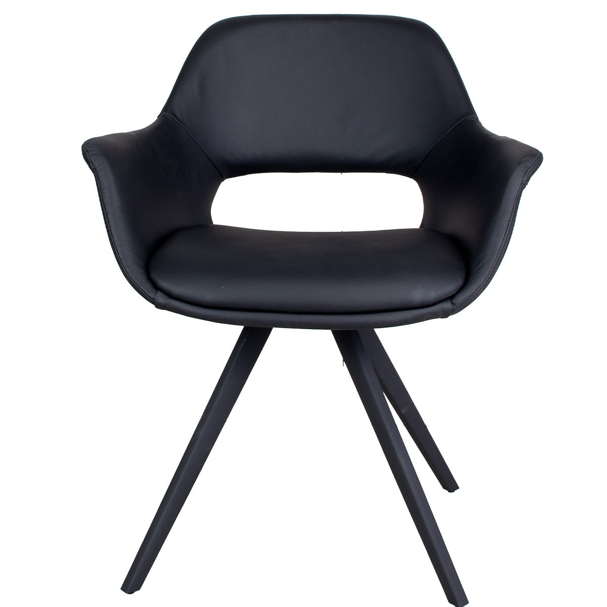 Esstischstuhl Fenja Black PU