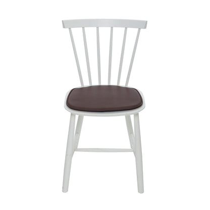 Grundlegendes dunkelbraunes Kissen an Poul M. Volher J46 Stuhl