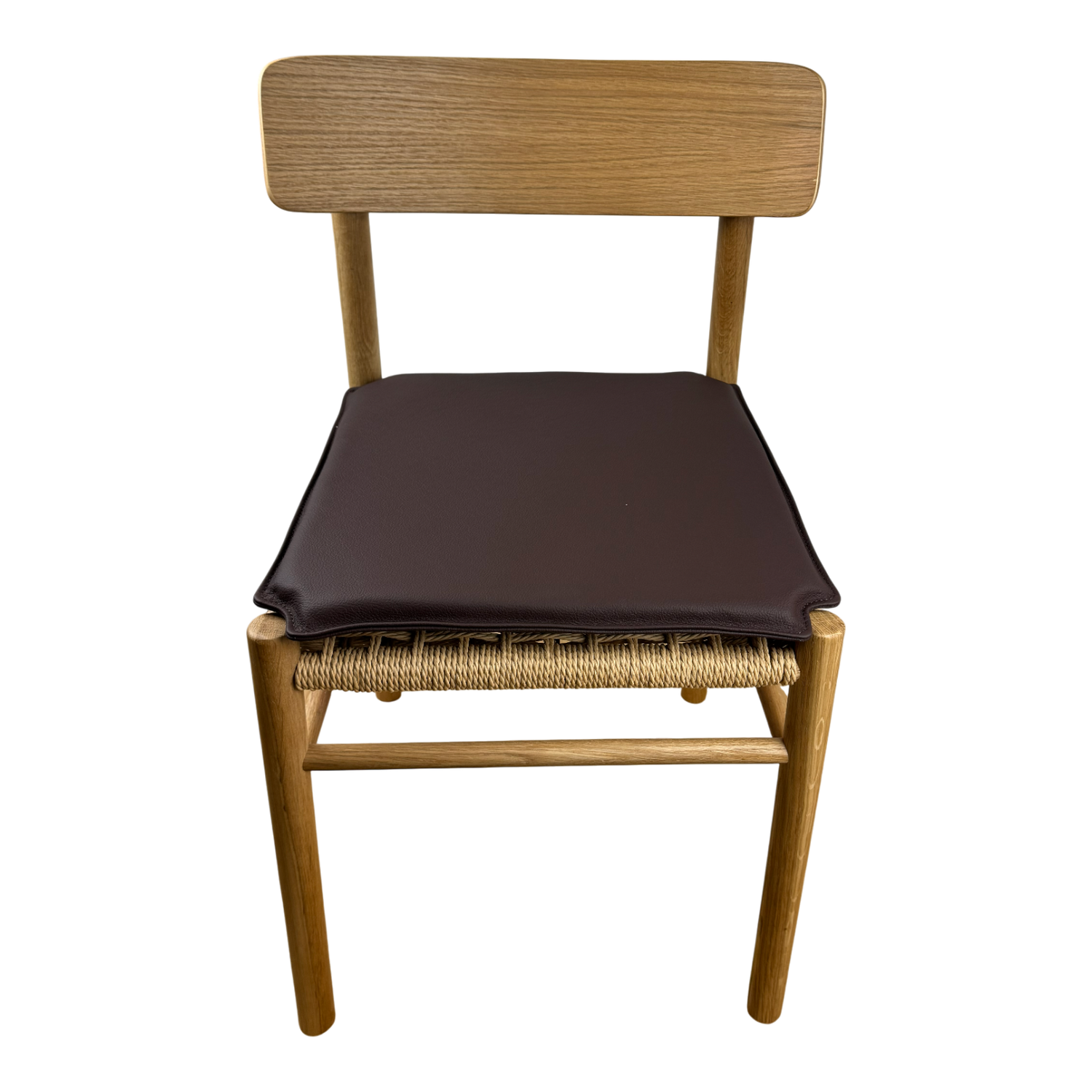 Kissen für Jysk ISLEV aus cognacfarbenem Leder