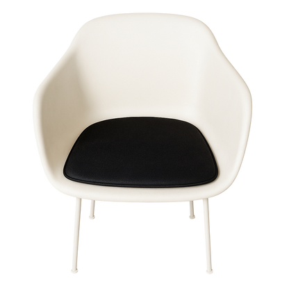 Luxuskissen zum Muuto Faser -Sessel Stuhl in - schwarzes Leder