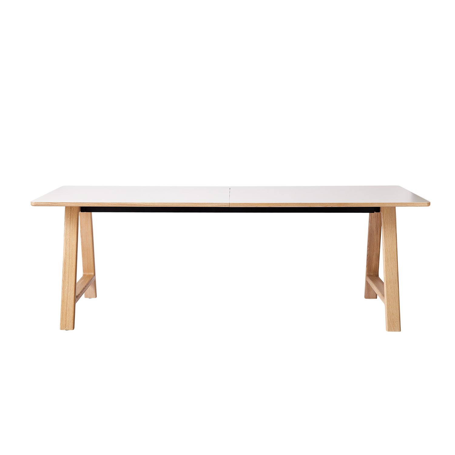 T11 Pull -out Tisch weiße Laminat - Matte (Kristallweiß)