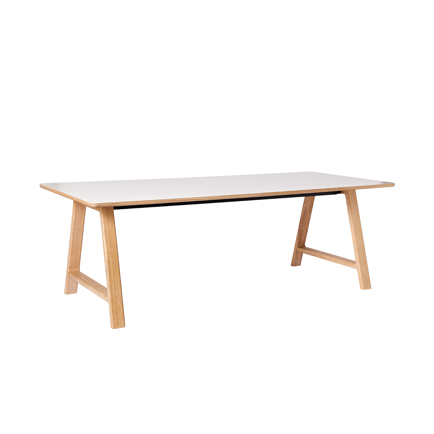 T11 Pull -out Tisch weiße Laminat - Matte (Kristallweiß)