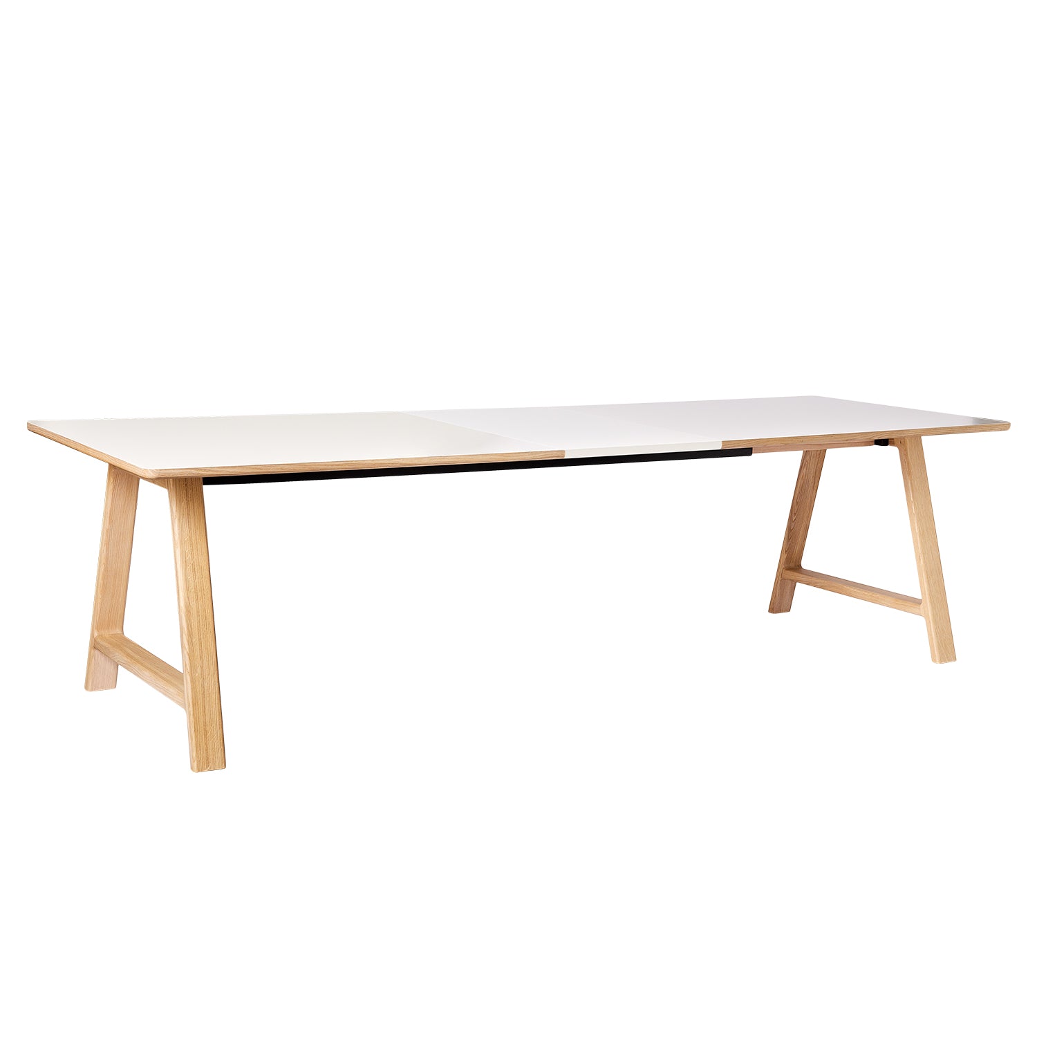 T11 Pull -out Tisch weiße Laminat - Matte (Kristallweiß)