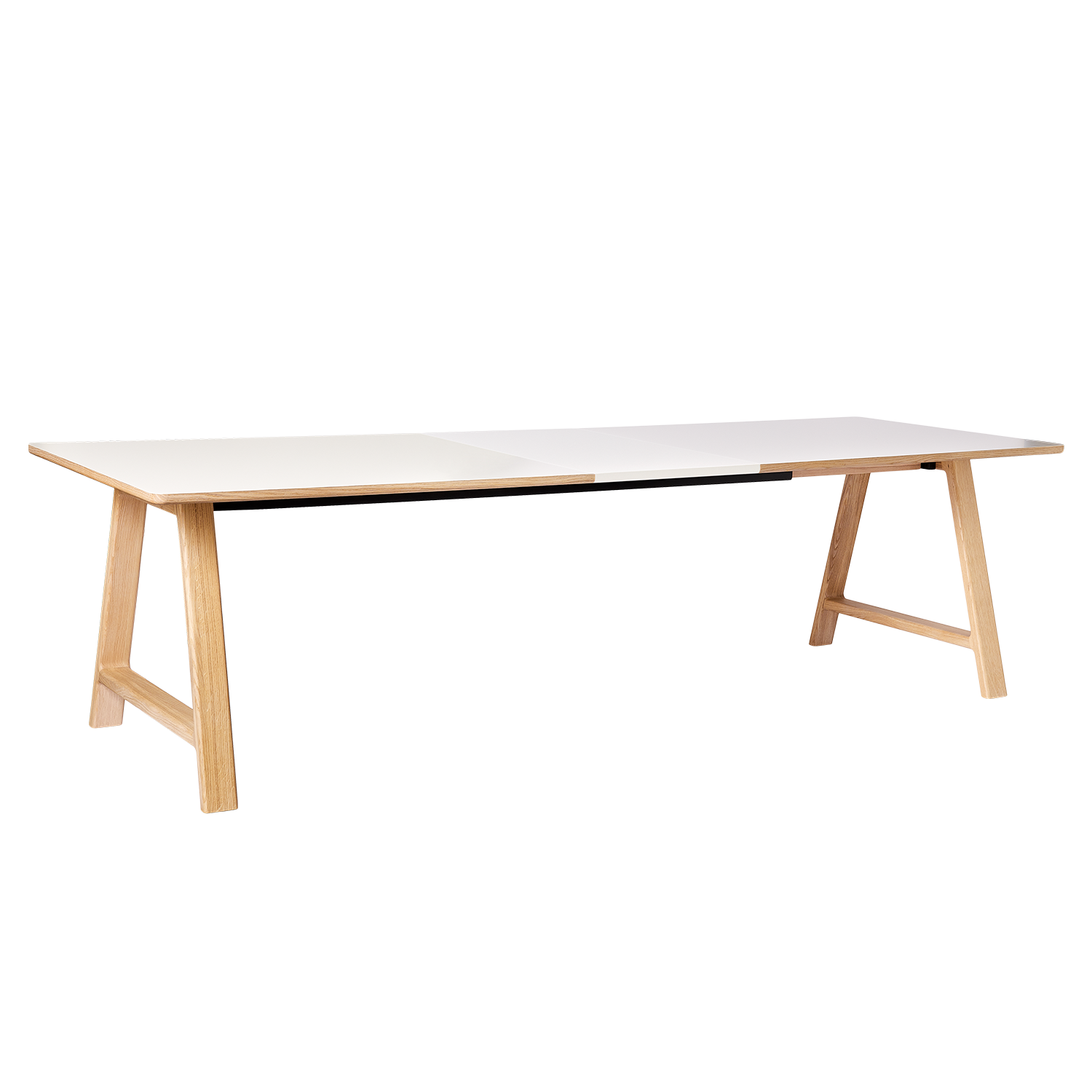 T11 Pull -out Tisch weiße Laminat - Matte (Kristallweiß)