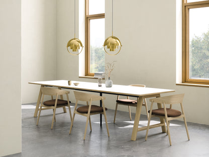 T11 Pull -out Tisch weiße Laminat - Matte (Kristallweiß)