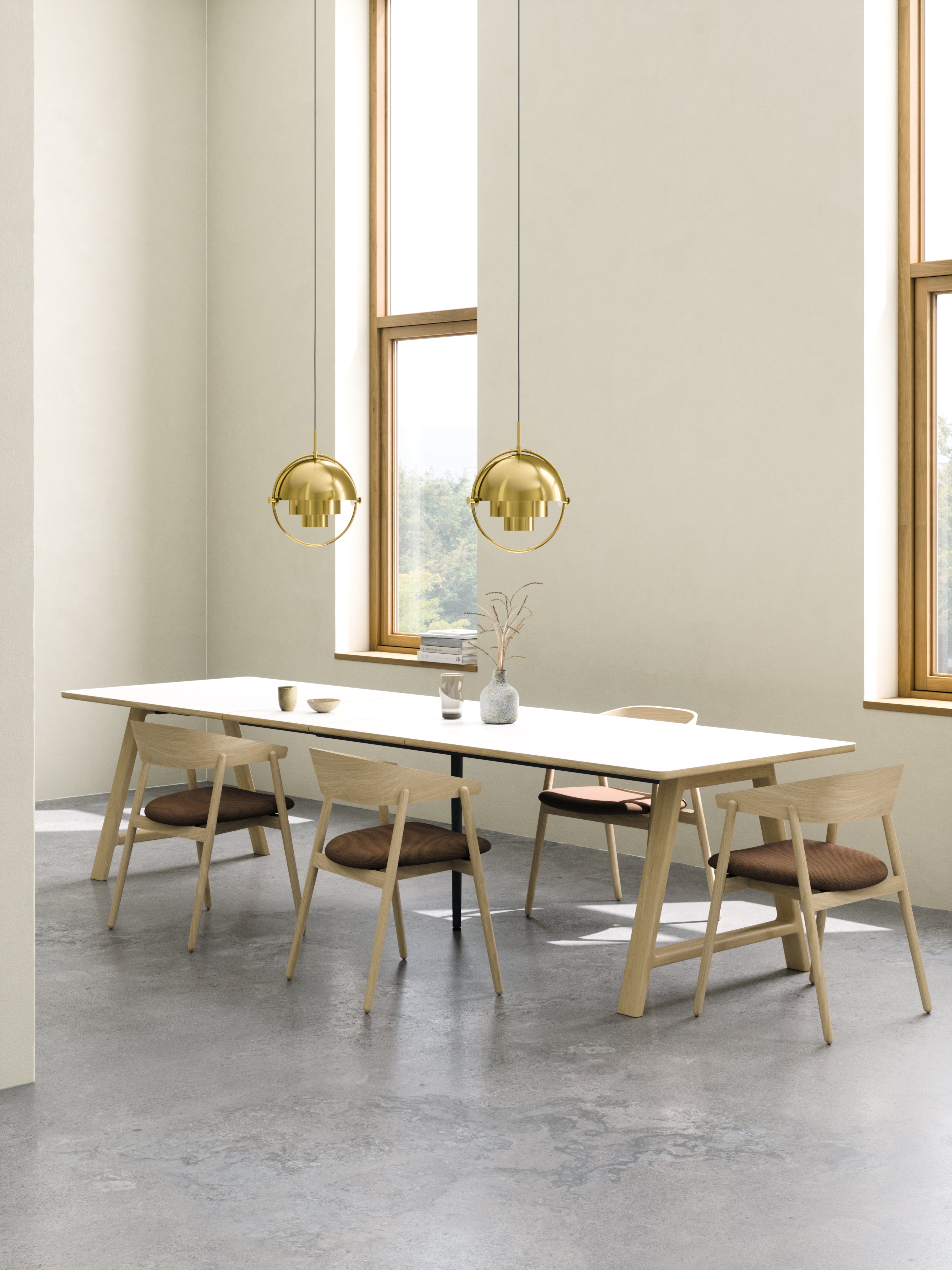T11 Pull -out Tisch weiße Laminat - Matte (Kristallweiß)