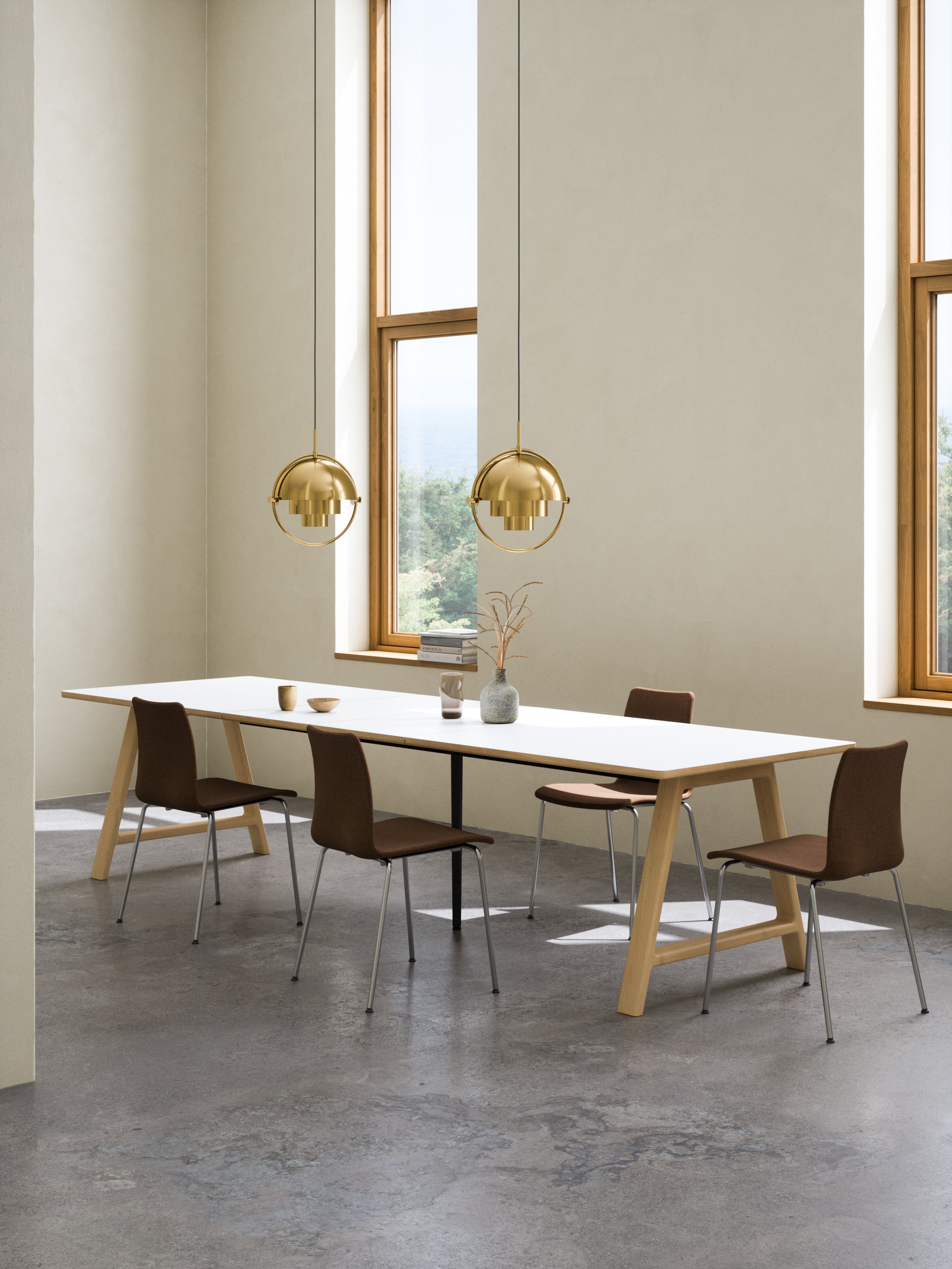 T11 Pull -out Tisch weiße Laminat - Matte (Kristallweiß)