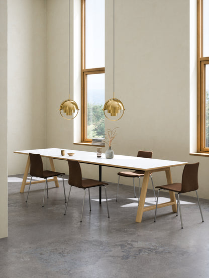T11 Pull -out Tisch weiße Laminat - Matte (Kristallweiß)