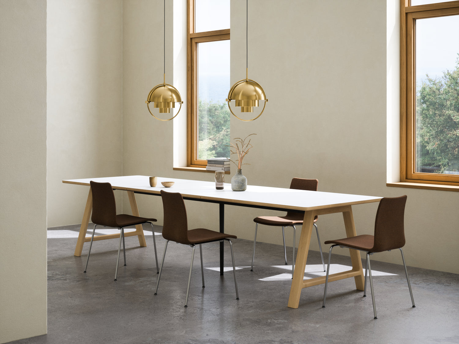 T11 Pull -out Tisch weiße Laminat - Matte (Kristallweiß)