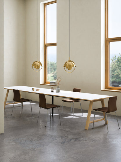 T11 Pull -out Tisch weiße Laminat - Matte (Kristallweiß)