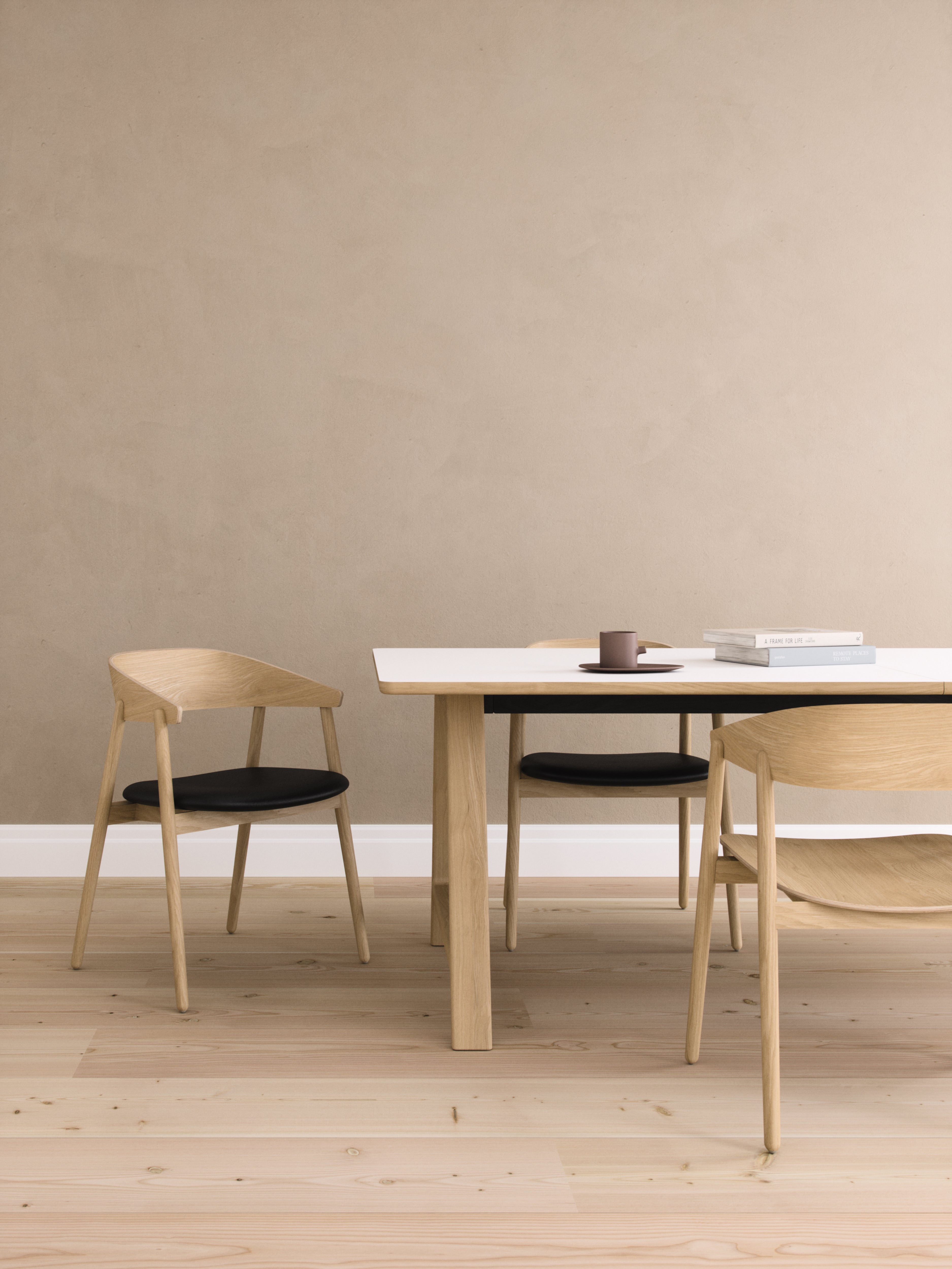 T11 Pull -out Tisch weiße Laminat - Matte (Kristallweiß)