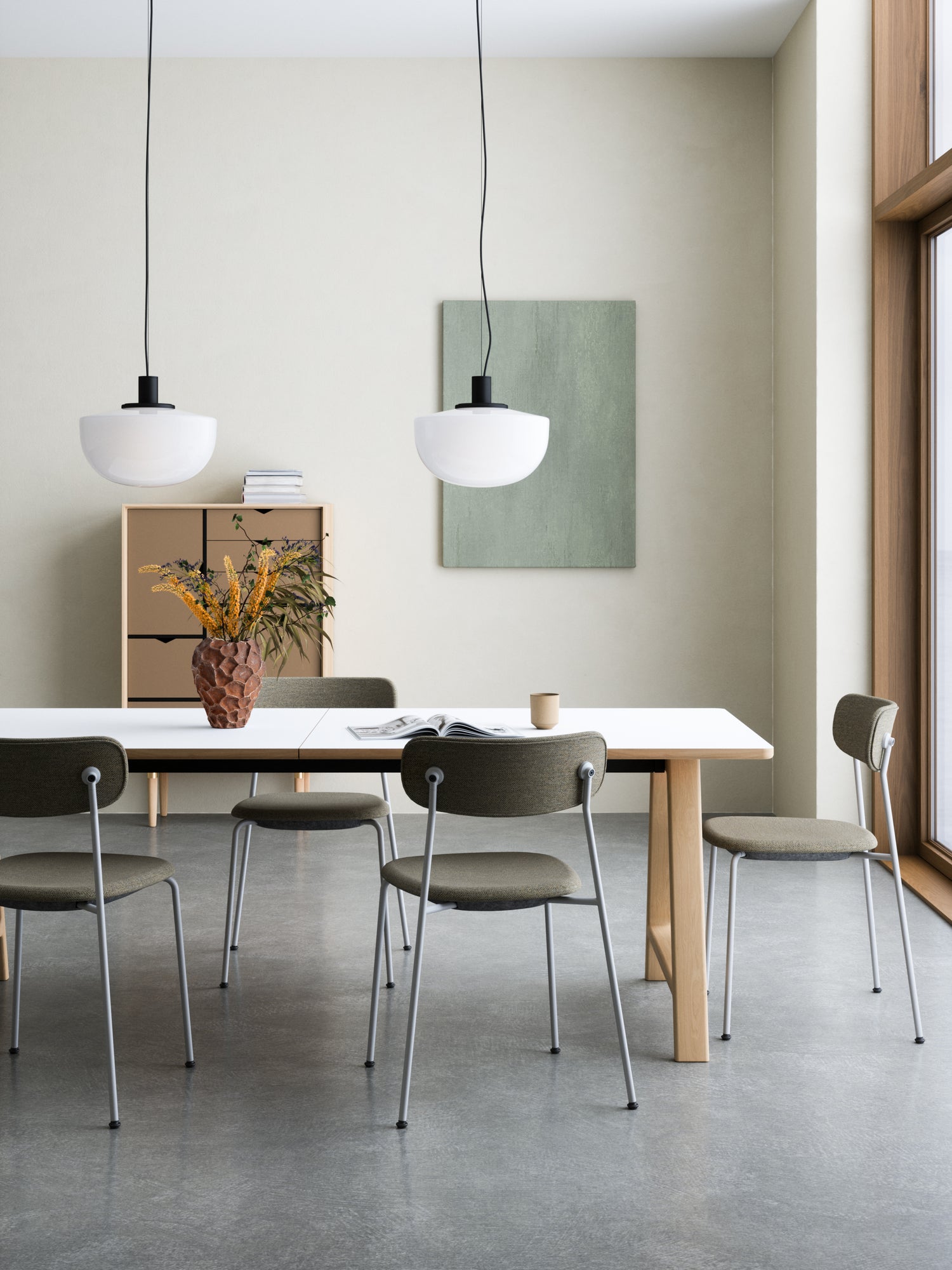 T11 Pull -out Tisch weiße Laminat - Matte (Kristallweiß)