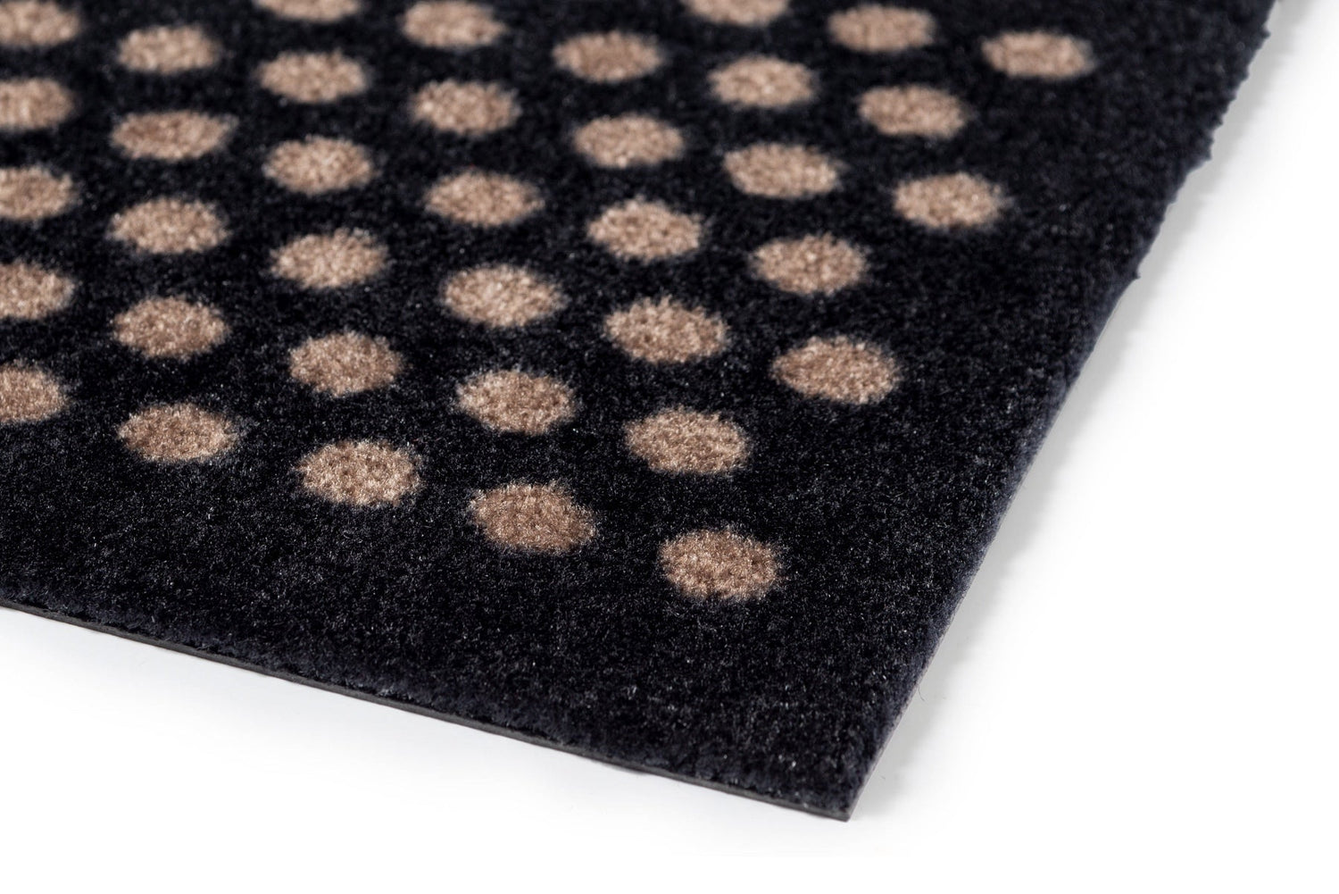 Bodenmatte 90 x 200 cm - Punkte/schwarzer Sand