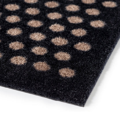 Bodenmatte 40 x 60 cm - Punkt/schwarzer Sand