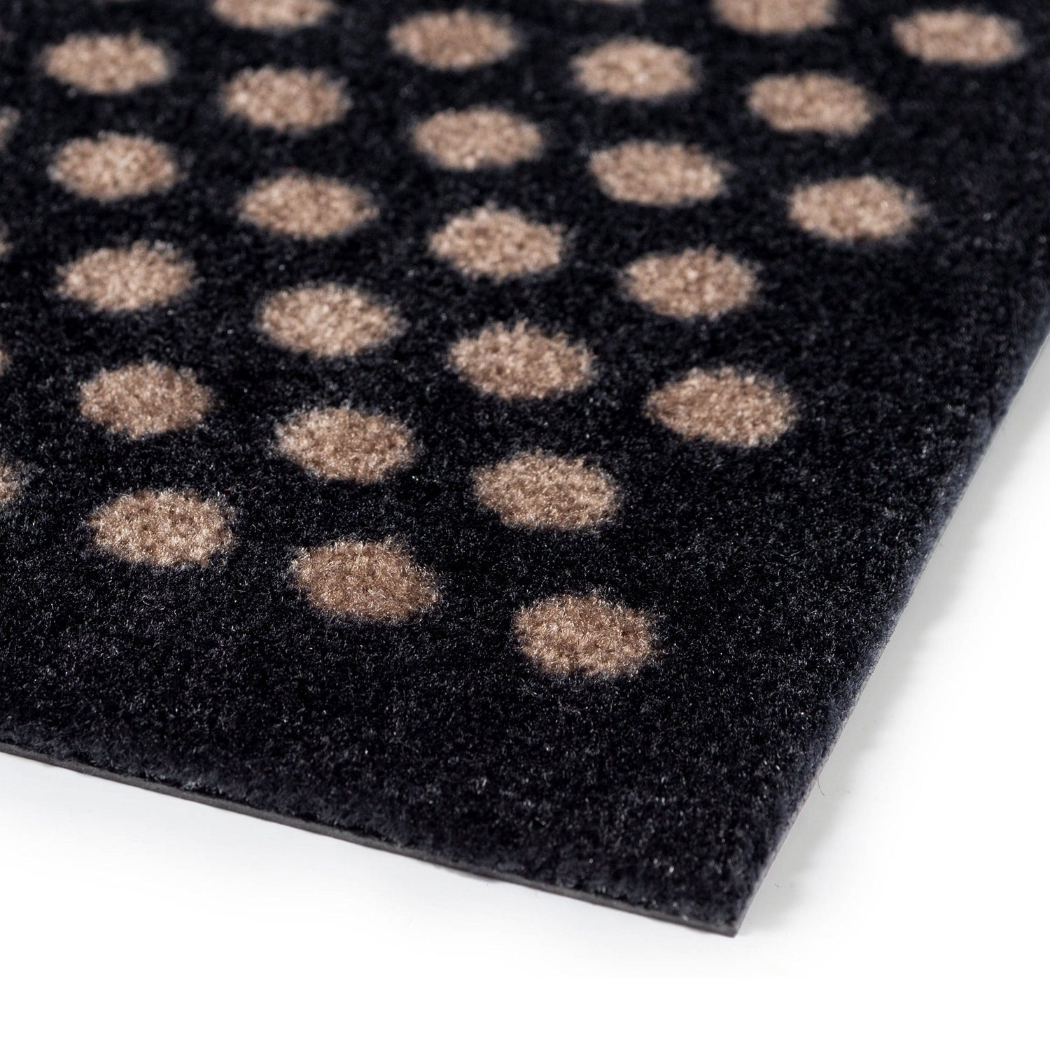 Bodenmatte 67 x 120 cm - Punkte/schwarzer Sand