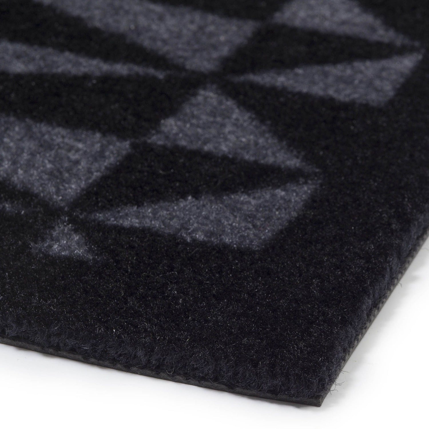 Bodenmatte 40 x 60 cm - grafisch/schwarzes Grau